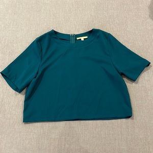 Teal crop top